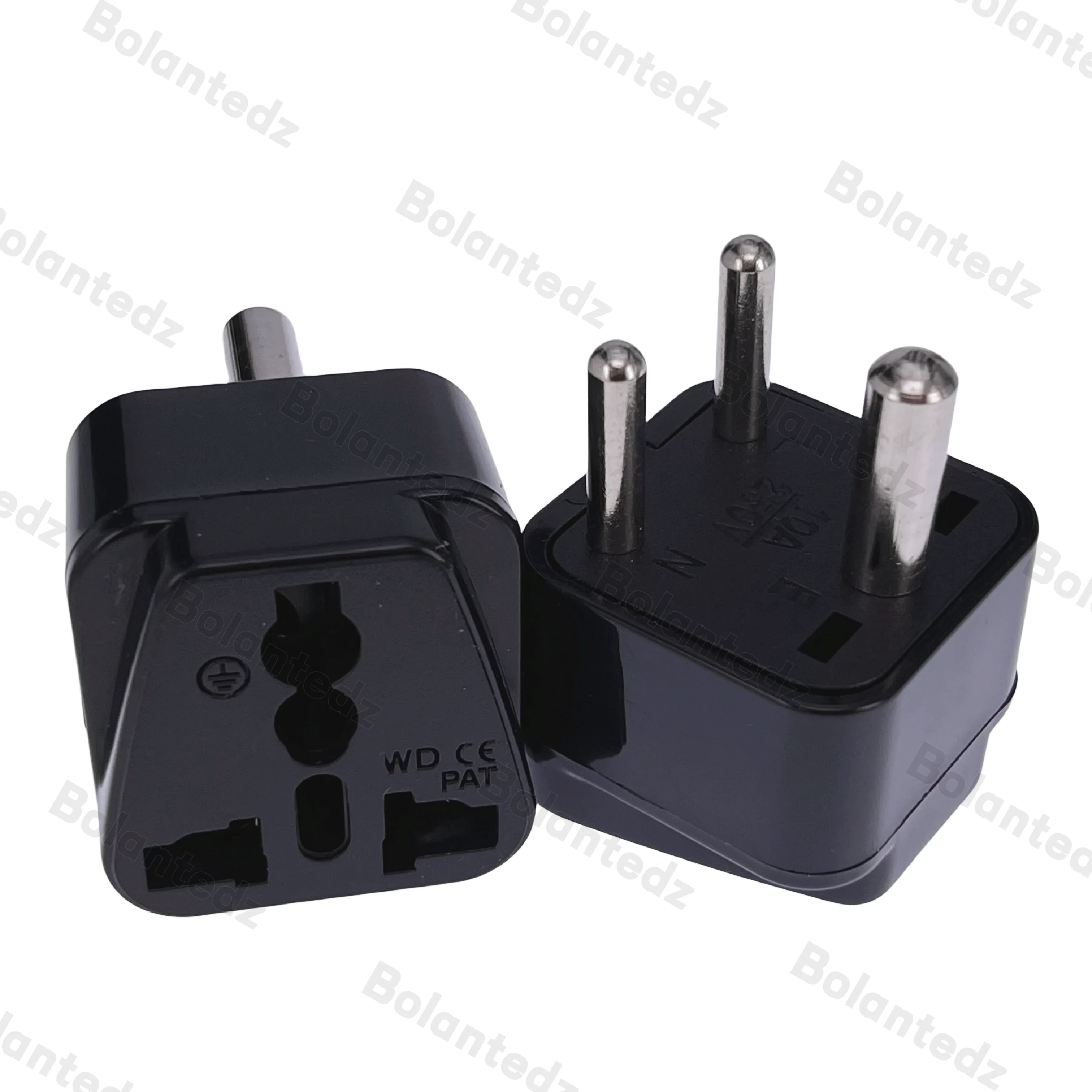 Universal Type M South Africa Power Plug Adapter - 10A/15A 250V for International Travel Conversion