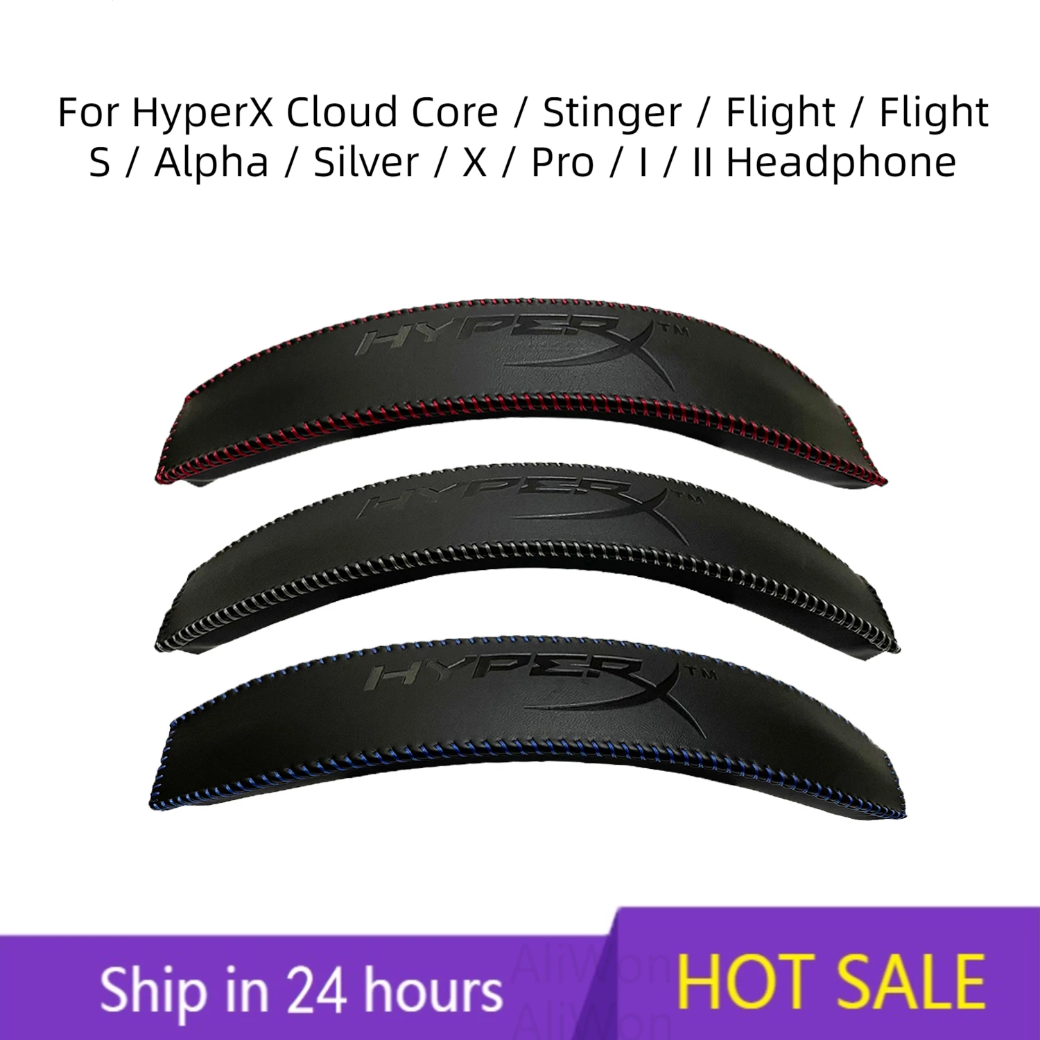 Diadema de repuesto para HyperX Cloud I/ II, Core,Silver,Alpha,Pro,X,Stinger, Flight, Flight, Alpha, Headset Head band