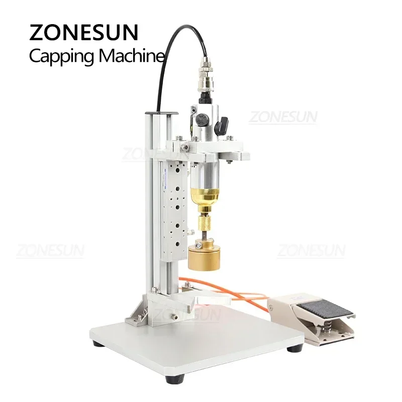 ZONESUN 半自動キャッピングマシンプラスチックガラスボトル