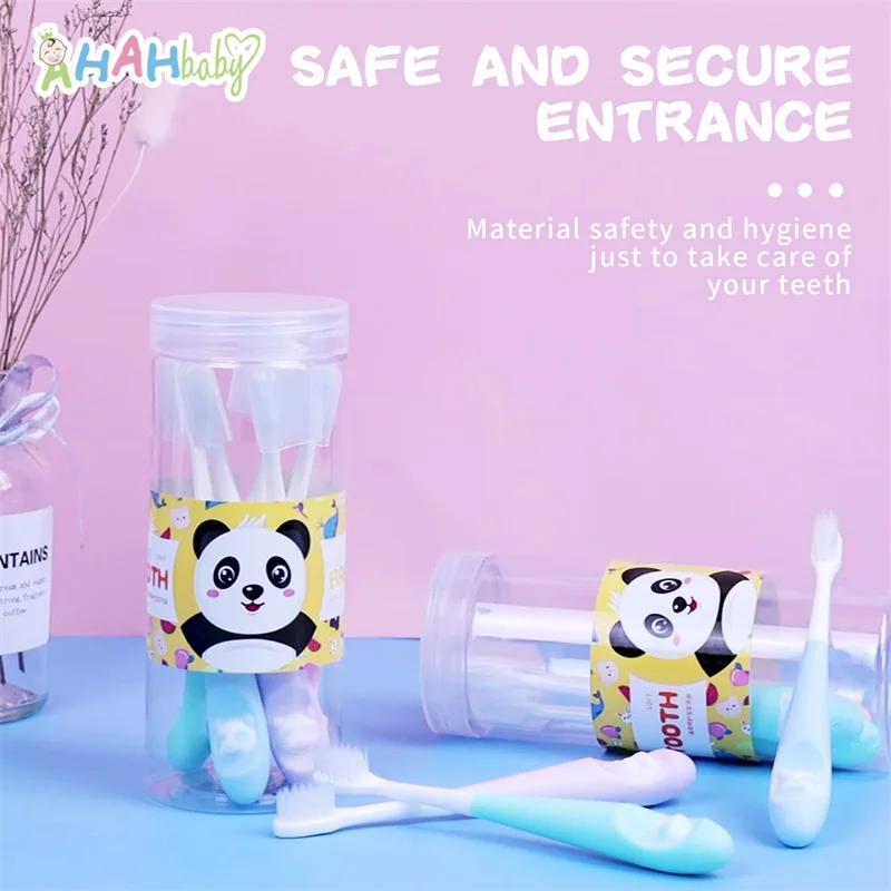 Children Toothbrush Soft Bristles Teeth Brush Baby Toothbrush for 1-12Y Teeth Oral Care Cleaning Cute Anti-slip Handle 6pc/set