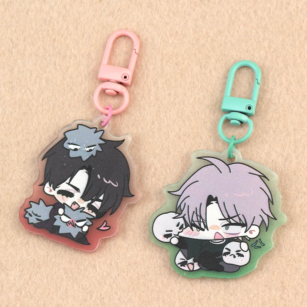 Alien Stage Anime Keychain Women Acrylic Key Chain Toy Kawaii Key Ring Bag Pendant