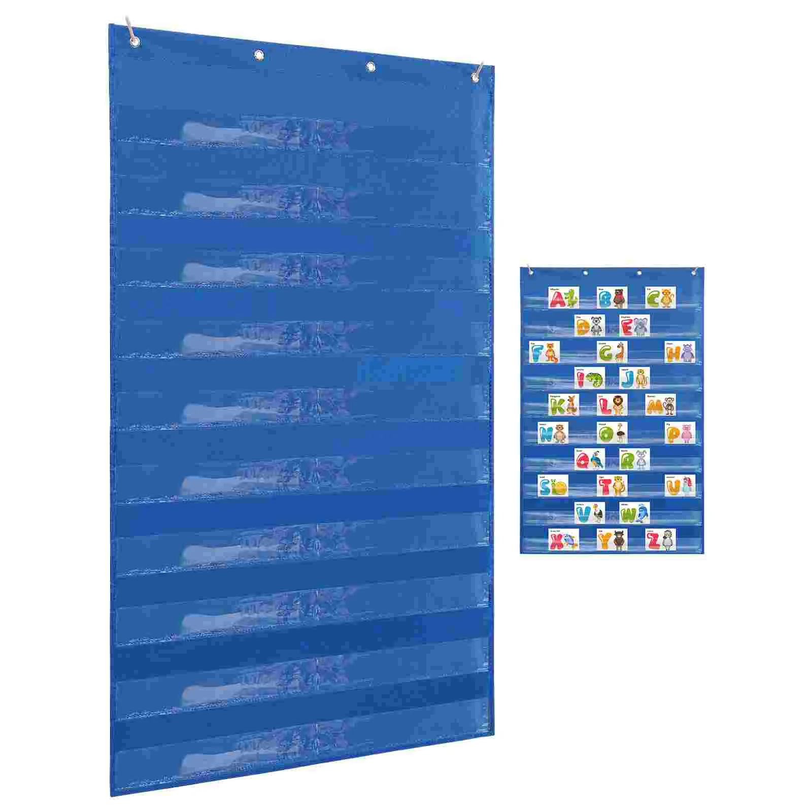 

Teaching Hanging Bag Wall Pocket Folders Holder Paper Strip File Polyester Supplies Cards