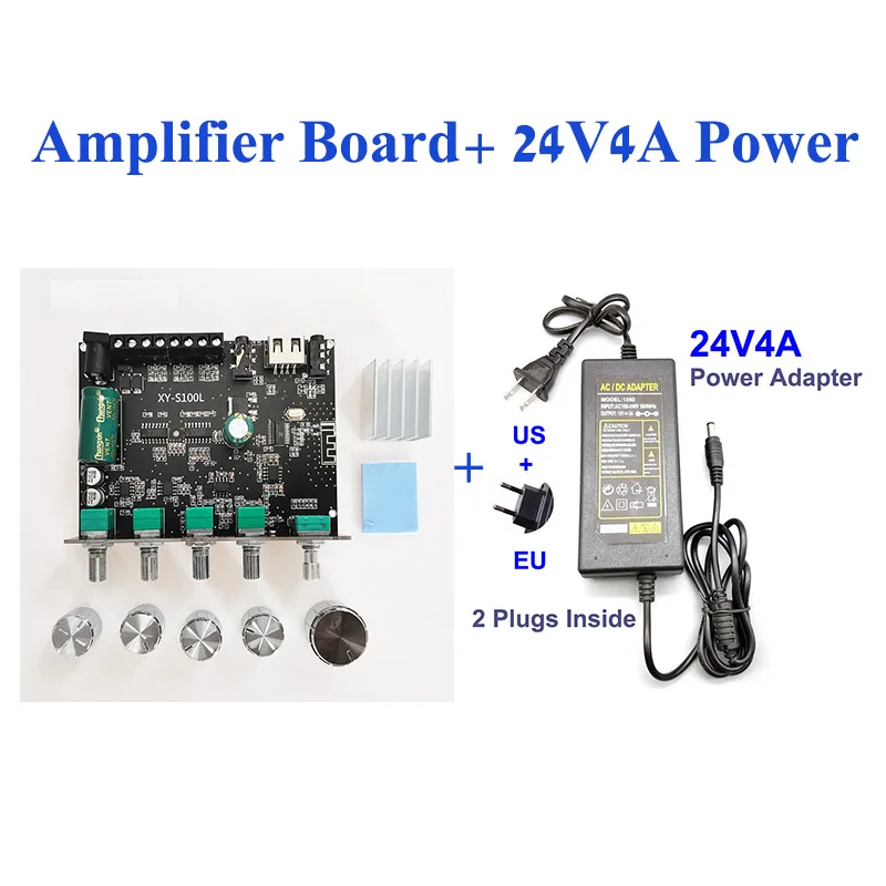 best amplifier for car 2*50W+100W Power Subwoofer Bluetooth Amplifier Board Sound Class D Home Theater Audio Stereo Equalizer AUX Amp voice amplifier Audio Amplifier Boards