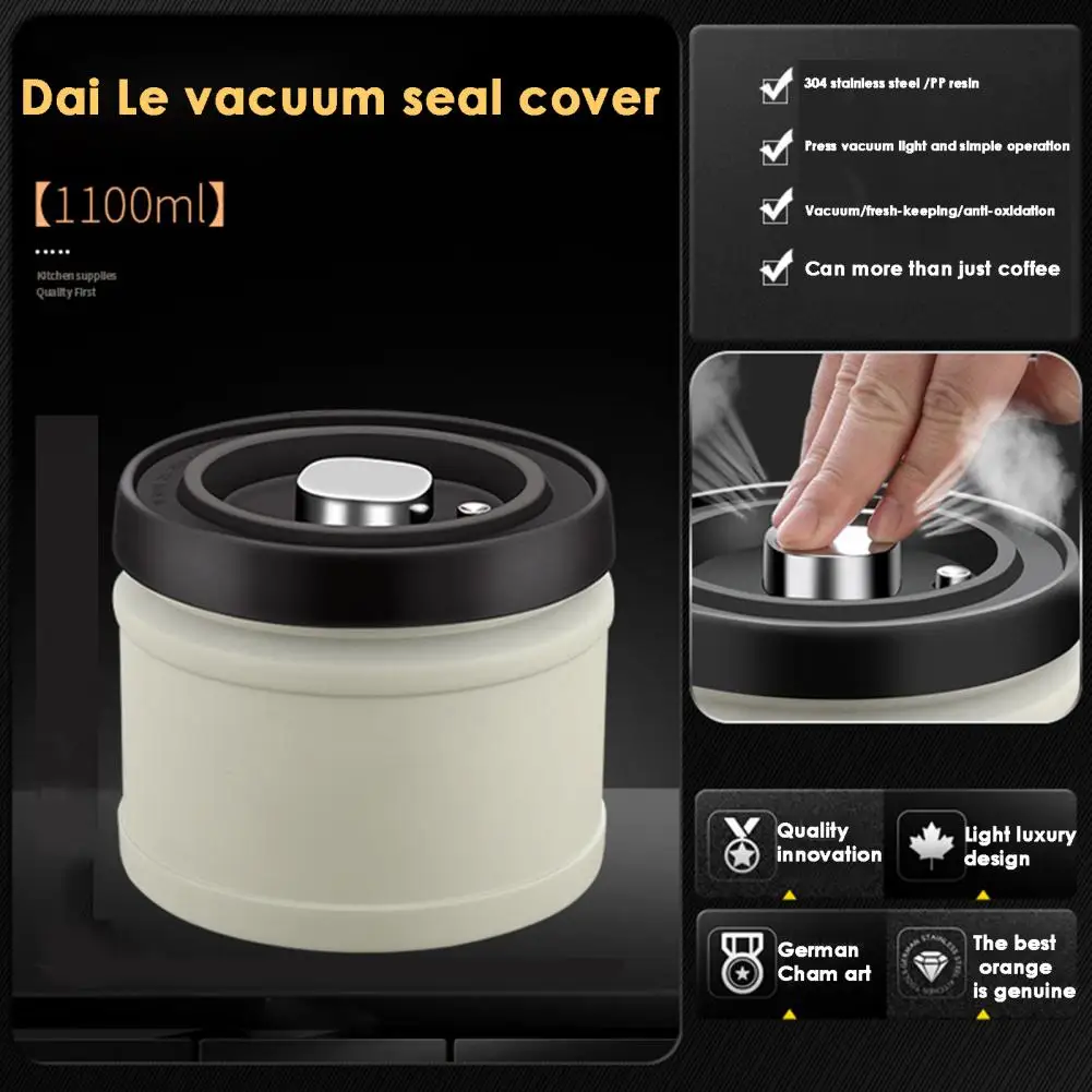 

Sealed Jar Useful Anti-oxidation Good Sealing Tea Sugar Preservation Jar Coffee Airtight Can Kitchen Gadget