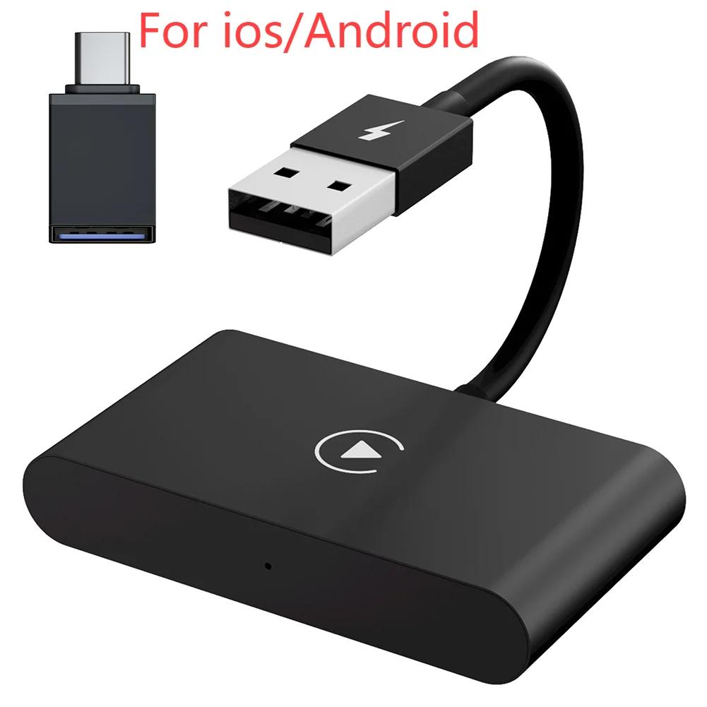 Per Android Per Apple Wireless Carplay Dongle Nuovo Adattatore Per Auto Wireless Per Android Plug Play Wifi Aggiornamento Online