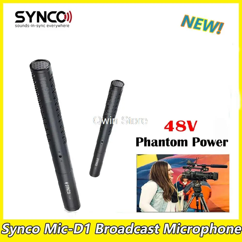 

Микрофон Synco Mic-D1 широковещательный микрофон, аудиосистема, оборудование для прямой записи, Студийный микрофон для стример
