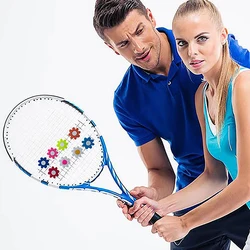 Tennis Racket Vibration Dampeners Silicone Cartoon Petal Shape Anti-Vibration Shock Absorber Tennis Accessories