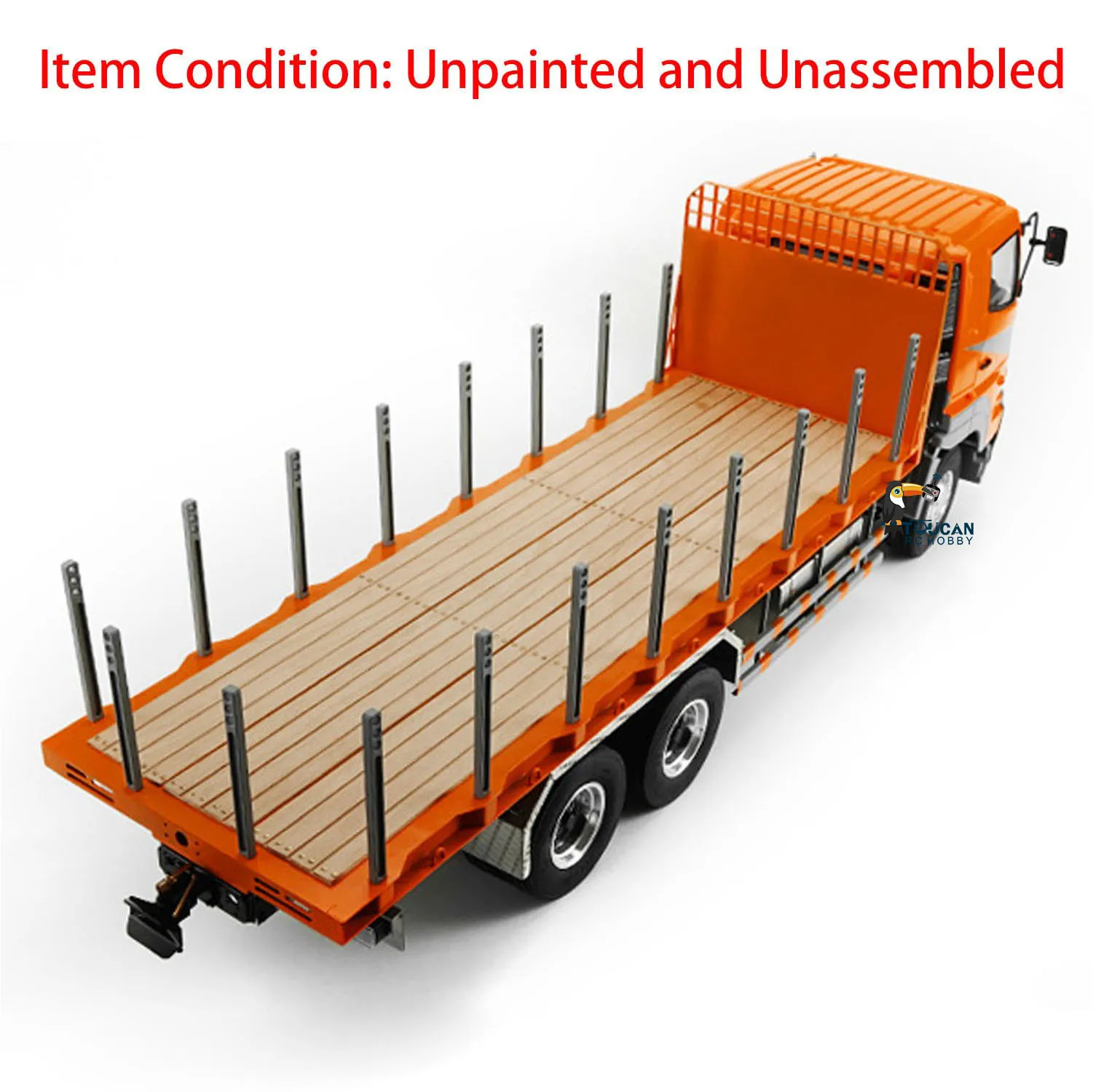 LESU 700 1/14 6*4 Flatbed Lorry Trailer Tractor Truck Metal Chassis for Tamiyaya RC Car Toys Remote Control Model TH02556 3