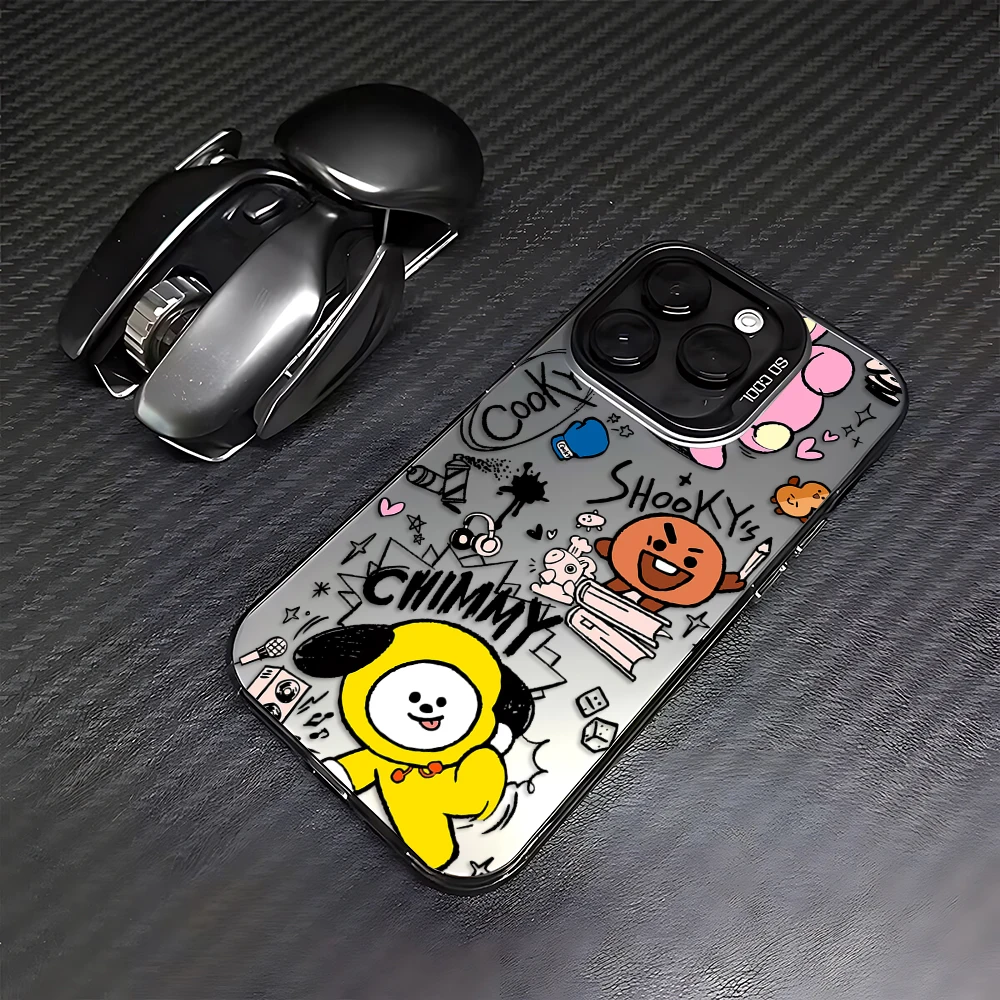 Adorable Cartoon Character Phone Case with Anti-Fall Matte Finish