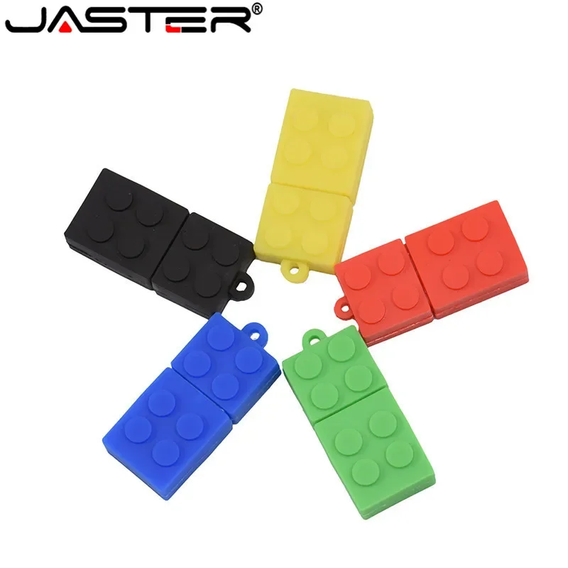 Toy Brick Flash Drive USB 64GB Silica gel Building Block Pendrive 32GB 16GB Pen Drive Real Capacity USB Stick JASTER usb flash drive,flash drive