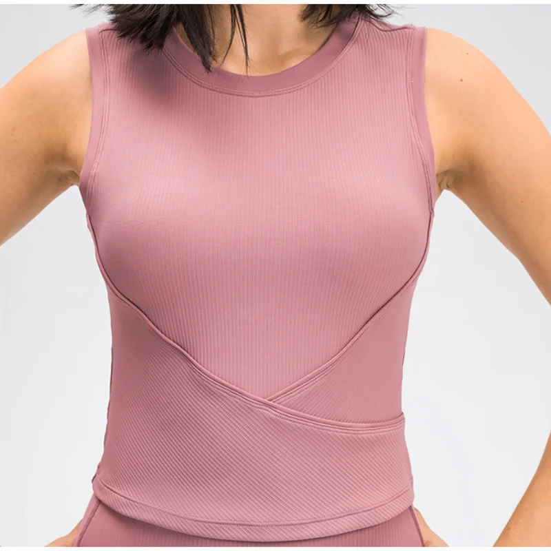 Solid Color Women Sports Bras Gathered Without Steel Ring Running Vest Fitness Front Zipper Sexy Shockproof Underwear
