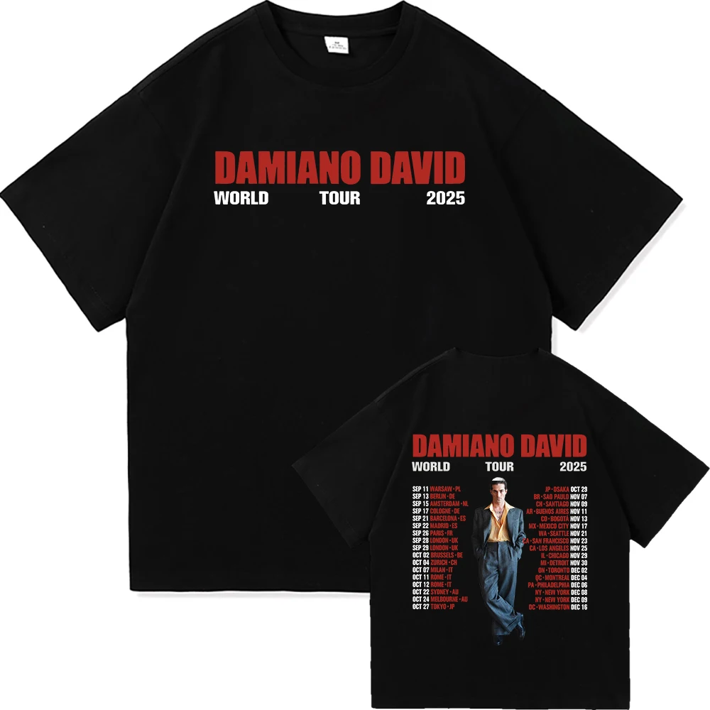 Damiano David Funny Little Fears World Tour 2025 T Shirt Hot