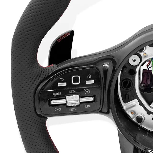 メルセデス用ナッパレザーカーステアリングホイール-ベンツ、amg