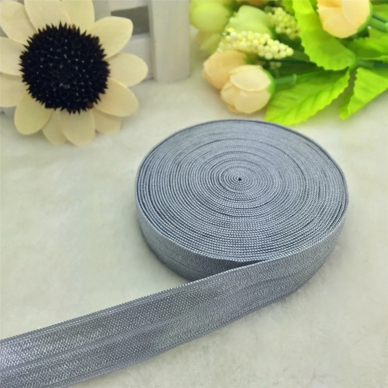 Versatile Satin Elastic Band for DIY Crafts, 15mm, 5/8 Width, Multiple Yard Options