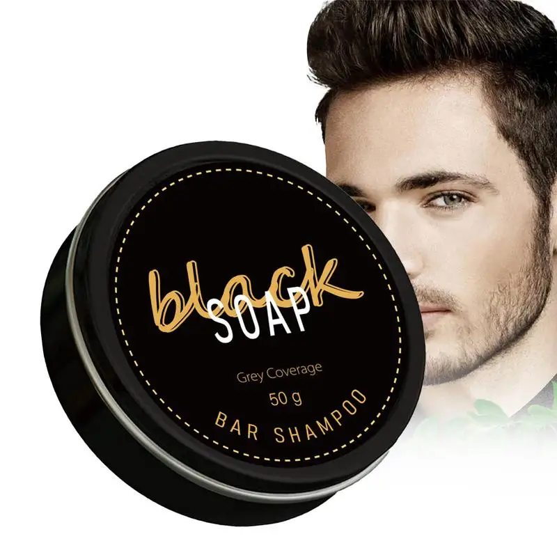 Black Hair Shampoo Bar Black Darkening Shampoo Bar For Hair Hair Dyeing Tool For Eyebrows Beard Hair And Other Parts