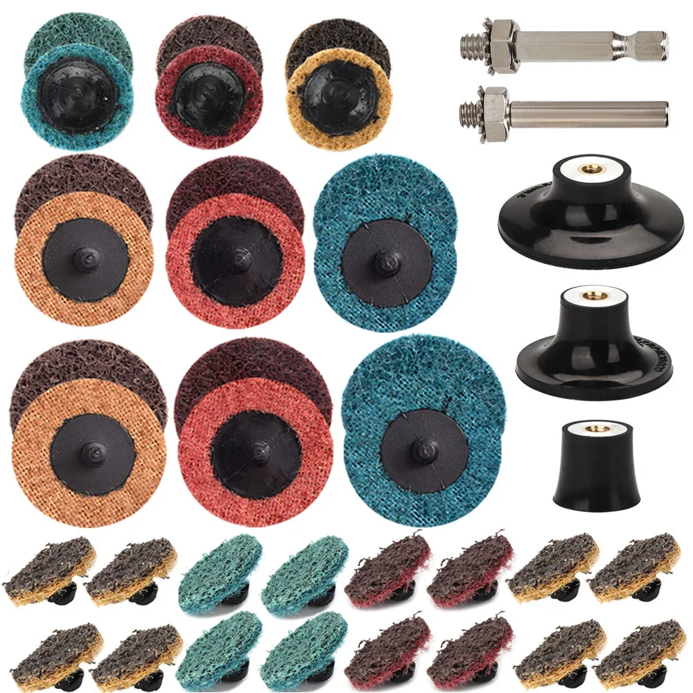 

1/2/3'' Abrasive Disc Sanding Discs Roll Lock Surface Conditioning Discs Quick Change Disc for Surface prep, Paint Stripping