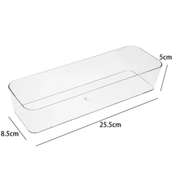 Versatile Clear Storage Box - Large Capacity Cosmetic and Jewelry Organizer with Drawers (L)