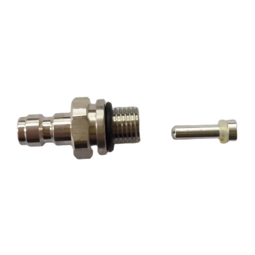 8mm Quick Plug Adapter 3/8-24UNF Thread Stainless Steel One Way Foster Filling Nipple quick connect fittings