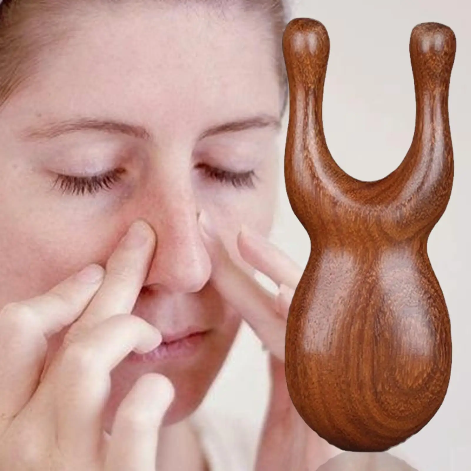 Sandalwood Scalp Massager Sandalwood Deer Antlers Comb Meridians Dredging Scalp Facial Massage Comb Gua Sha Comb Hair Comb