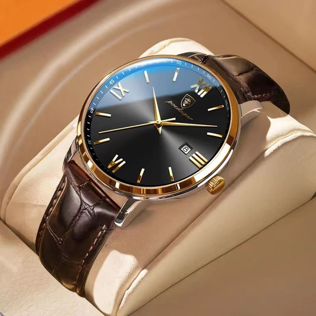POEDAGAR Top Brand Luxury Man Wristwatch Waterproof Luminous Date Week Men  Watches Stainless Steel Quartz Men's Watch Male reloj - AliExpress