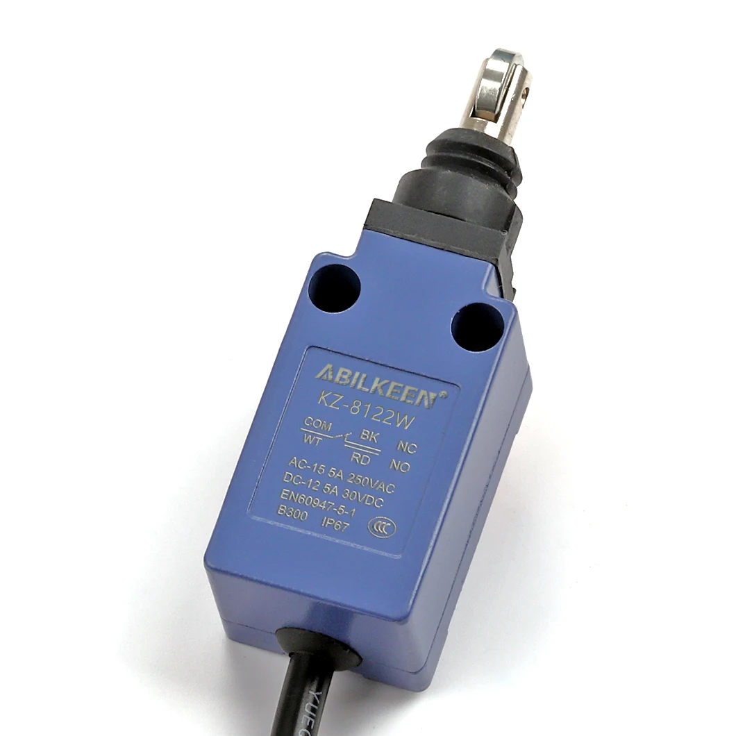 ABILKEEN Short Stroke Push Plunger with Roller Type Limit Travel Switch High Sensitive Industrial Limiting Travel Switch