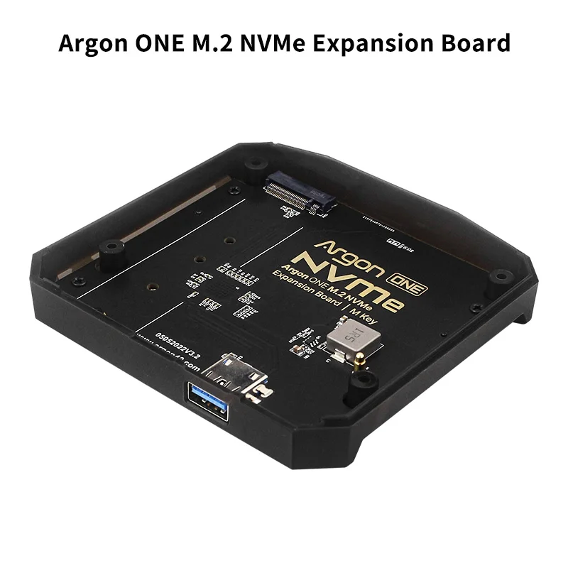 Raspberry Pi Expansion Board Argon ONE M.2 Aluminum Bottom Case USB 3.0 to M.2 SATA NVMe SSD Adapter for Argon ONE Case