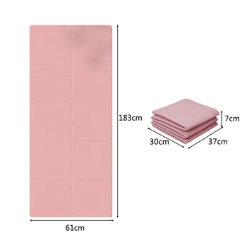 TPE Yoga Mats Yoga Meditation Pad Anti-Slip Foldable Pilates Gymnastics Mat Soft Shock-absorbing Easy Clean Sports Equipment 6