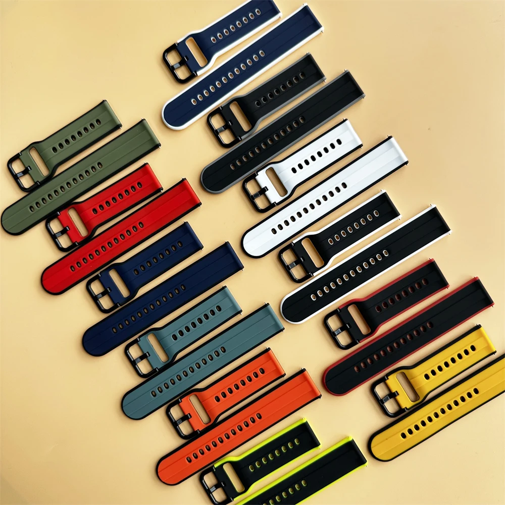 Silicone Sport Watch Strap - 20/22mm - Universal Fit Bracelet