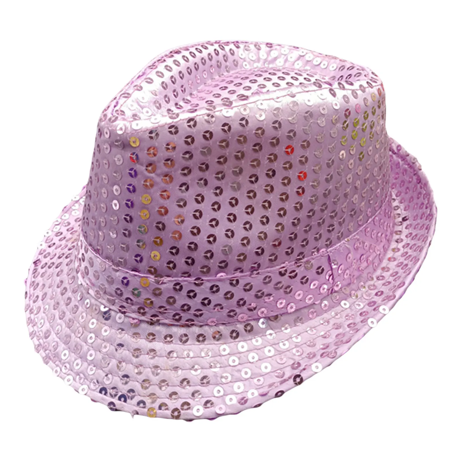  - 12 Colors Men Women Jazz Hat Sequins Decorated Stage Dance Performance Party Holiday Hat