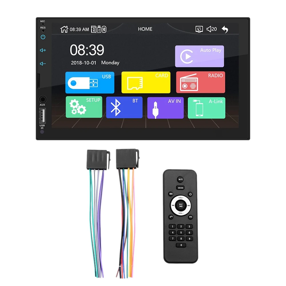 

2 Din for Carplay Car Radio Bluetooth Android Auto Stereo 7 inch Touch Screen MP5 Player USB ISO Audio System X2 A