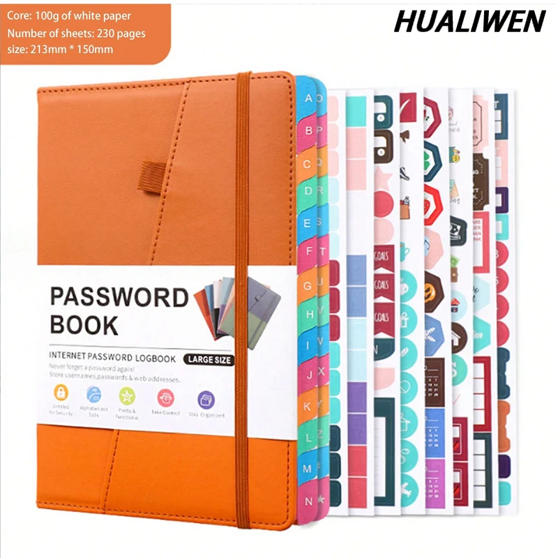 

A5 Password Book With Letter Labels For Computer And Website Login Password Storage Manager