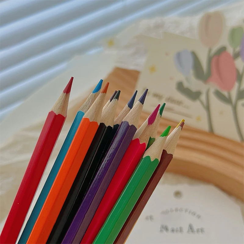 12Pcs Multicolour Nail Art Graffiti Pencil Paintings Pencil 12 Colors Manicure Multifunctional Tools DIY