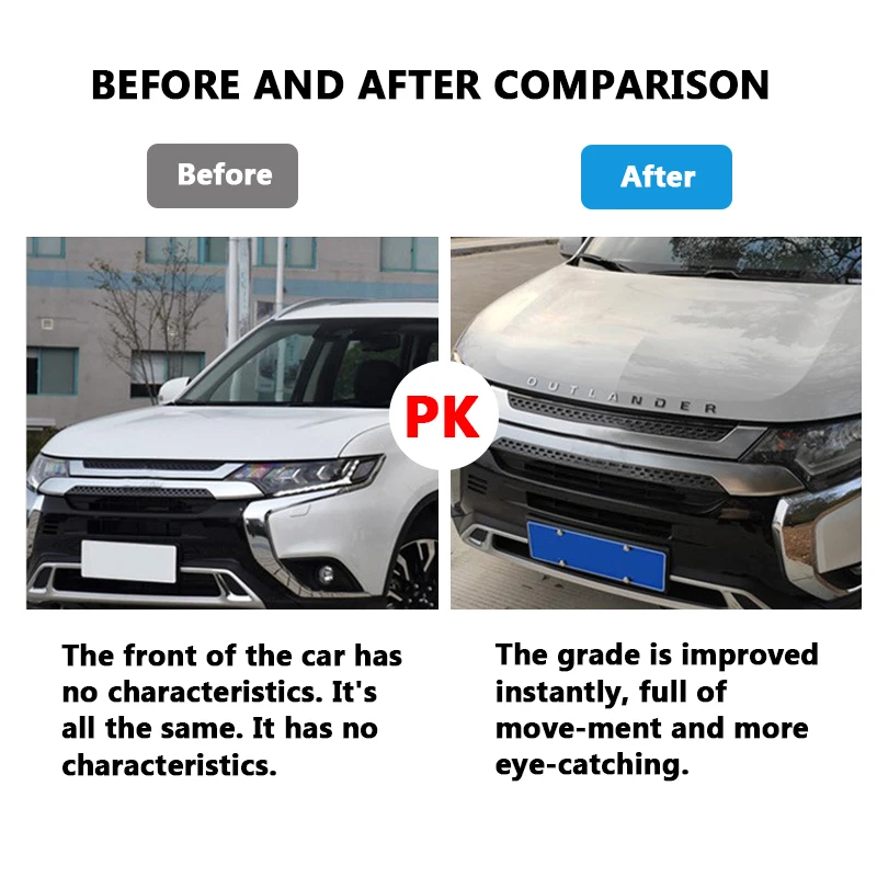 Car Stickers Car Window Stickers Car Window Trim Stickers Car Fender Emblem Badge Car Emblems Stickers Styling 3D Letters Hood Badge ABS Chrome For Mitsubishi Outlander Car Accessories