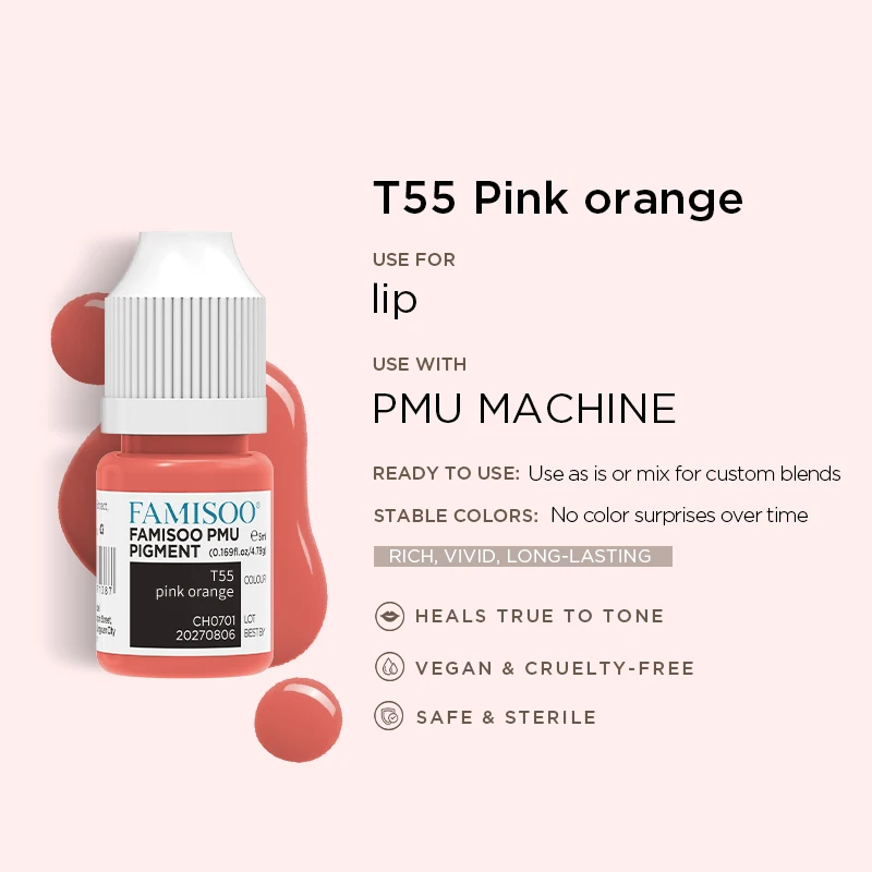 Vibrant 14-Color Permanent Makeup Pigment Set for Lips, Eyebrows, & Eyeliners