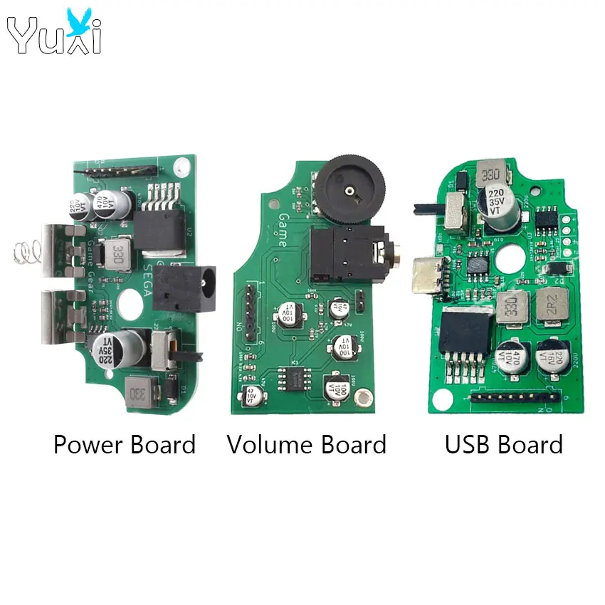 

YuXi For Sega Game Gear Sound Volume Board W Volume Wheel Replacement For GG PCB Board Power Switch