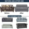 Stretch Jacquard Sofa Covers 1 2 3 4 Seater Couch Cover for Living Room Thick Sofa Slipcovers for Pets Kids Furniture Protector 2