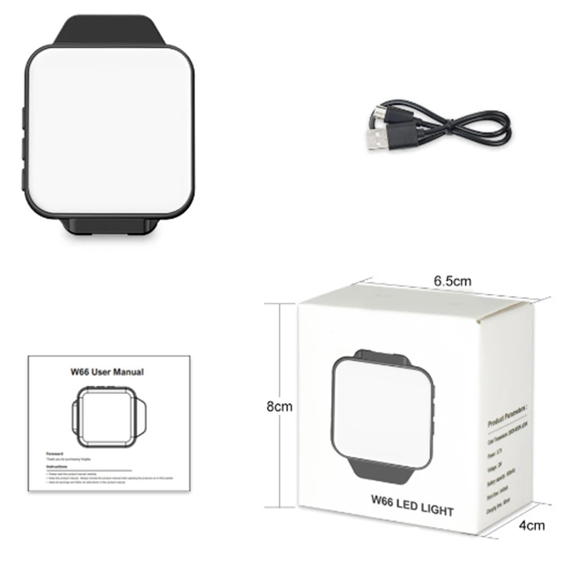 

1500Mah Portable Beauty Light Back Clip LED Light Mini Multifunction Selfie Live Fill Light