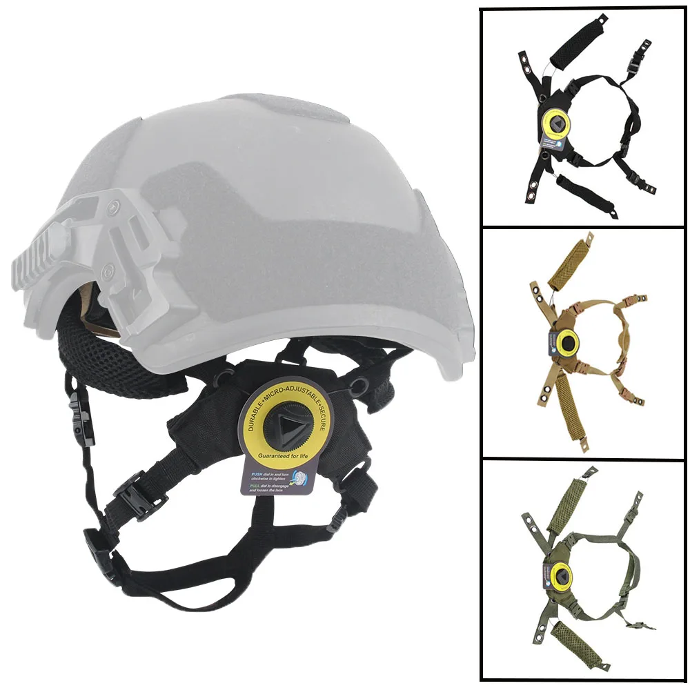 

Wendy Helmet Suspension System Helmet Memory Foam Pad Set Adjustable Lanyard FAST MICH Outdoor Hunting Airsoft Helmet Accessory