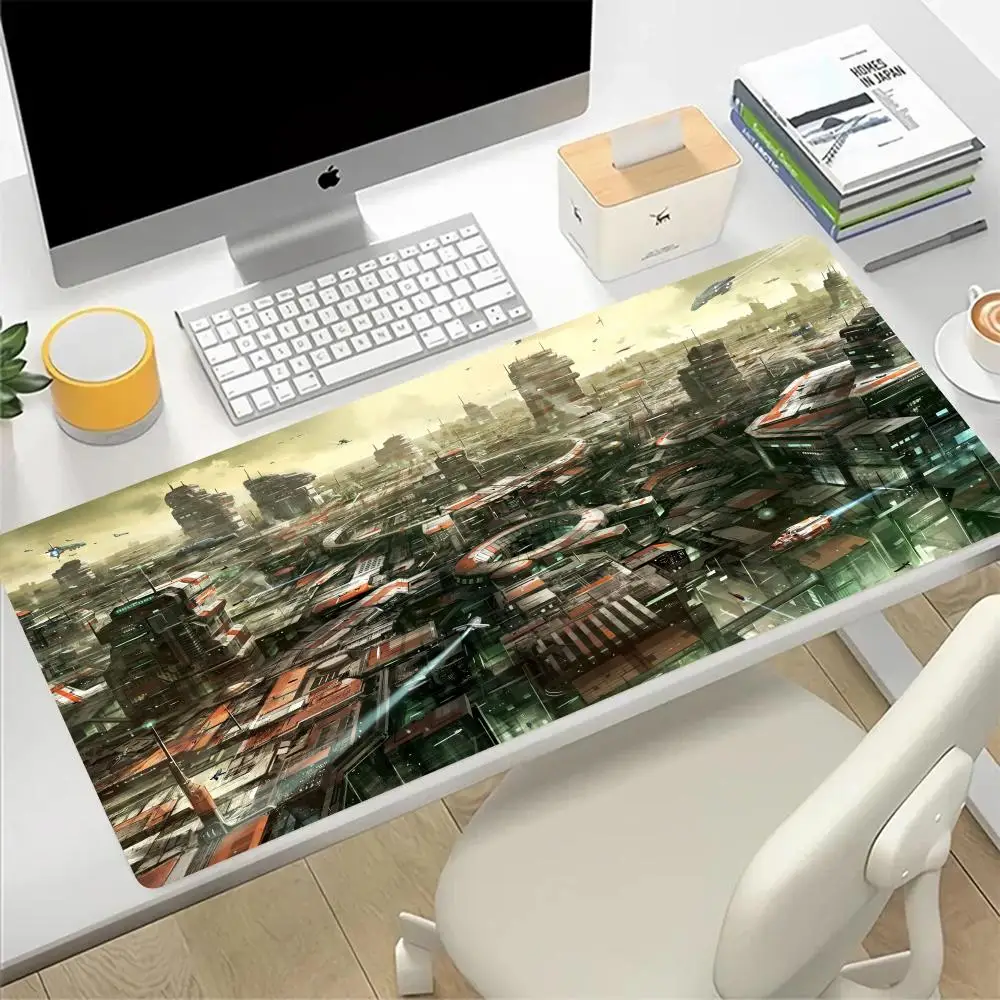 Star Citizen Large Mouse Pad Gaming Mousepad Pc Gamer Silicone Computer Office Mouse Mat Tastiera Mat Desk Pad Laptop Mausepad
