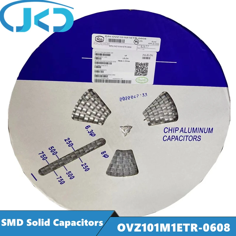 

10 шт., Твердотельный конденсатор 25 в 100 мкФ
