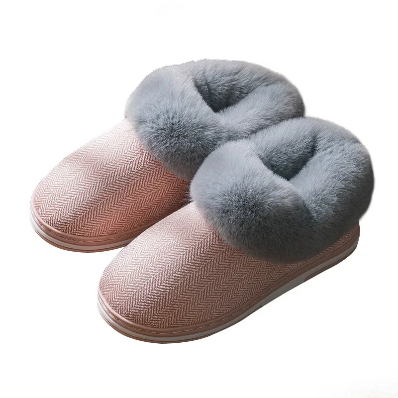 Warm Plush Ankle Snow Female Thick Boots Shoes Couple Toddler Indoor Home Fur Women Short Boots Winter Soft Women Men Boots