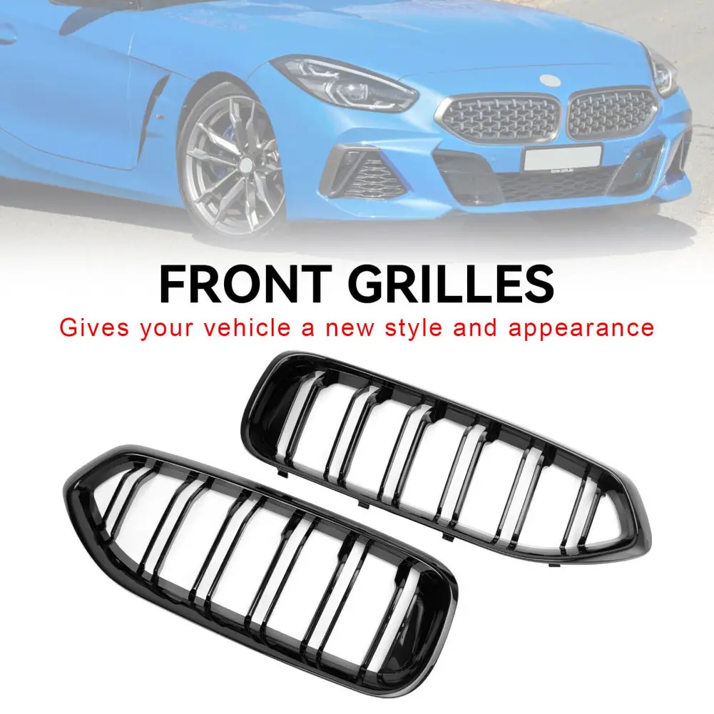 Front Kidney Grille Double Slats Compatible For G29 Z4 20I 30I M40I 2019-2022 Replaces 51138091295 51138091296 Car Accessories