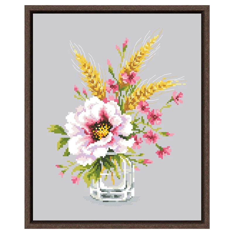 Cross Stitch Kits 18ct 14ct 11ct Silver Canvas Fabric Cotton Thread DIY Embroidery Home Wall Decoration