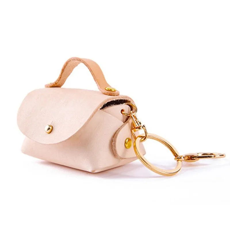Leather Craft Sewing Template For Mini Bag Pendant 6x4x4.5cm