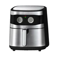 New 6L Digital Customizable Stainless steel 8 Presets 1800W Electric Hot Power Air Fryer Oven 2