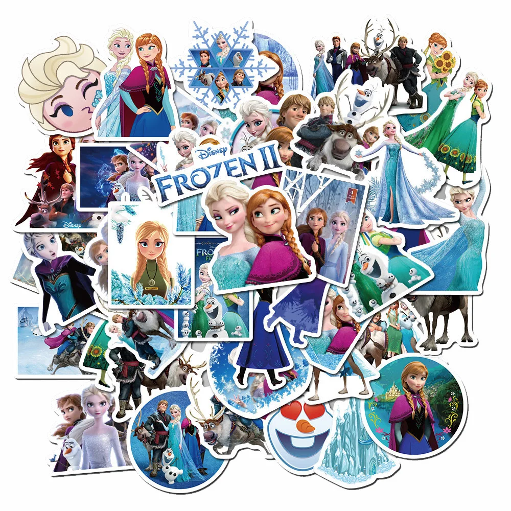 

10/30/50PCS Disney Cartoon Frozen Stickers Aesthetic DIY Laptop Water Bottle Diary Luggage Vinyl Kids Cute Sticker Toys Decal