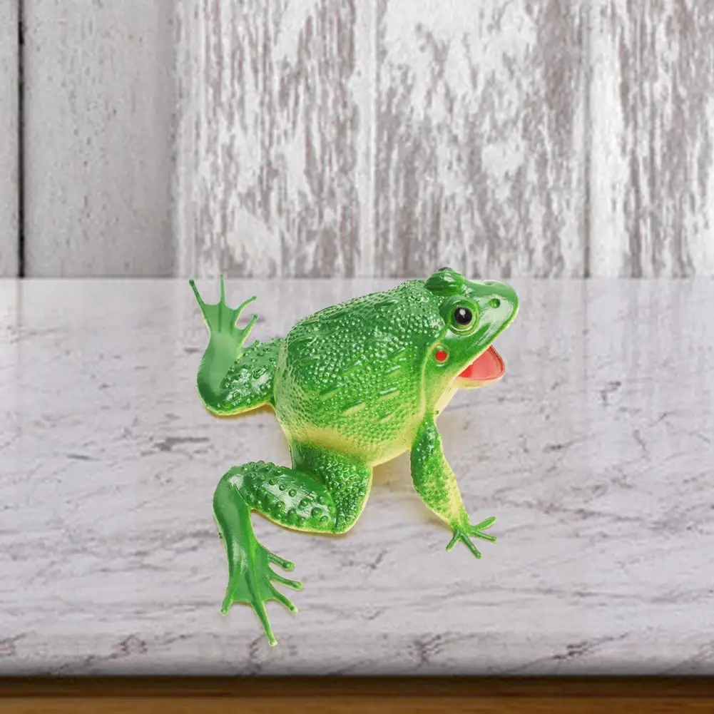 Great Simulation Sounding Frog Toy Plastic Sounding Frog Toy Cognitive Ability Training for Party
