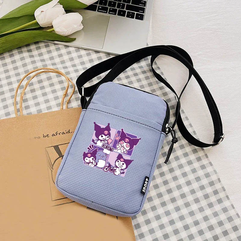 HelloKittys Anime Melodies Women Crossbody Shoulder Bag Canvas Handbag Fashion Phone Bags Ladies Chest Bag Money Storage
