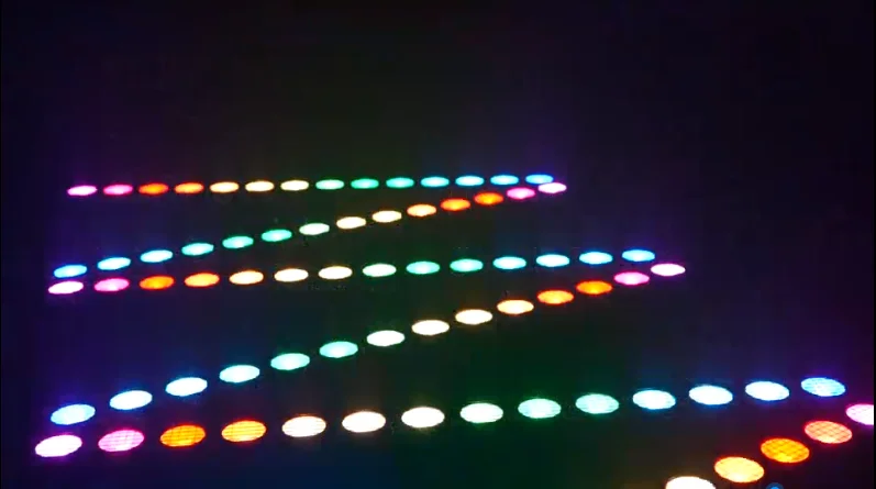 14X20W RGBW COB LED Wall Washer Light Horse-Race Effect Stage Light DMX Backgrou