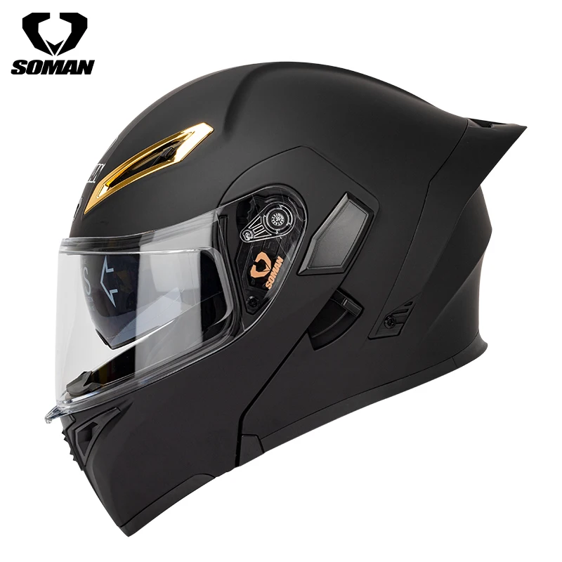 Motorcycle Bluetooth Helmets,Full Face Flip Up Dual Visors Modular Helmets,DOT Approved Helmet,Men And Women Motorbike Helmets (13, XL=(61~62CM